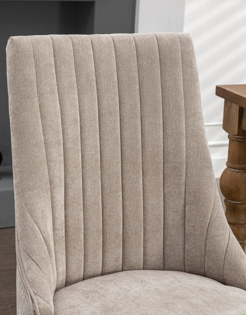 Load image into Gallery viewer, Set of 2 Rayon Cloth Flocking Linen Dining Chairs by Blak Hom

