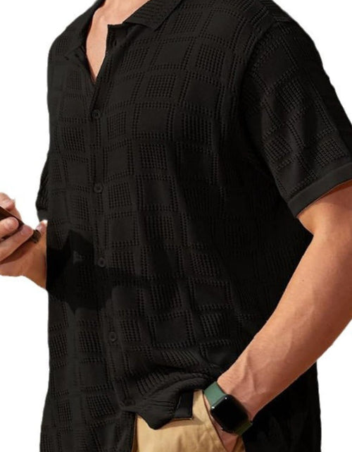 Load image into Gallery viewer, Men's Full Size Button Down Short Sleeve Plus Size
