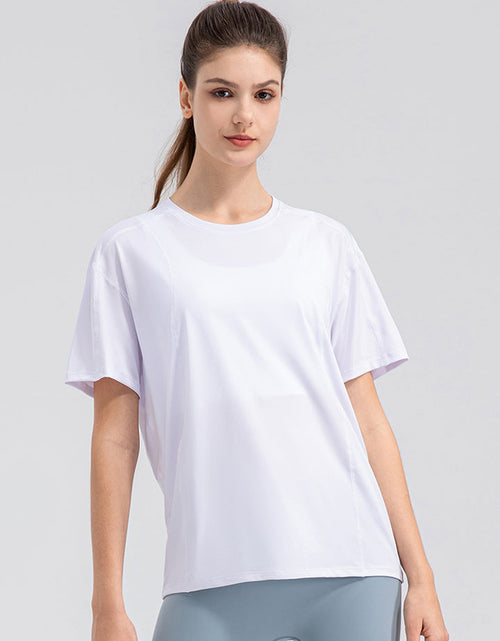 Load image into Gallery viewer, Round Neck Short Sleeve Active Top
