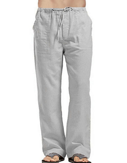 Load image into Gallery viewer, Men's Full Size Drawsting Straight Leg Pants Plus Size
