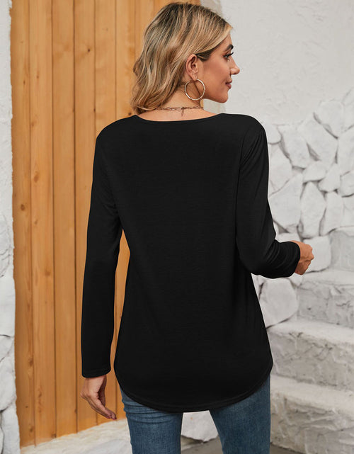 Load image into Gallery viewer, Square Neck Long Sleeve T-Shirt
