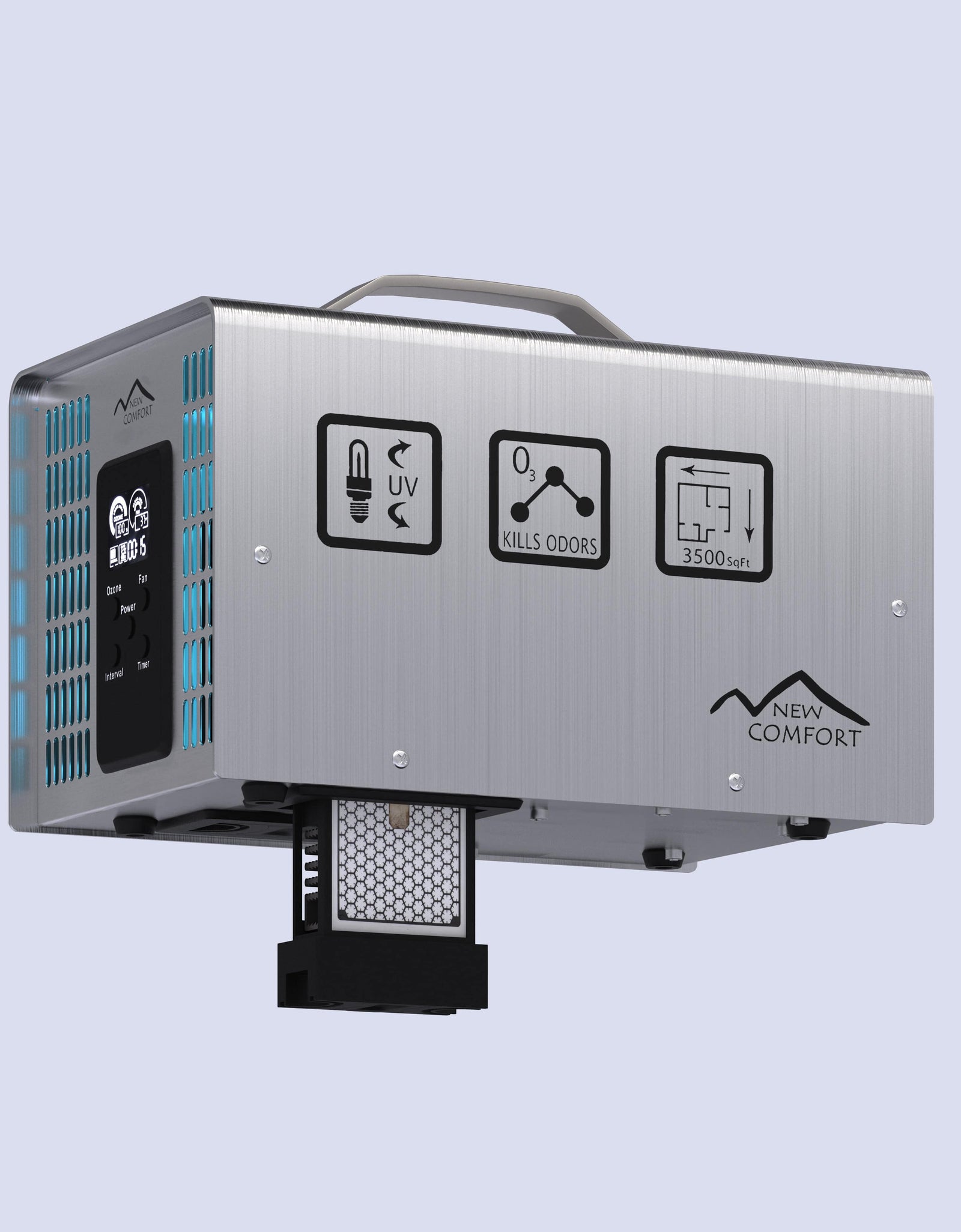 New Comfort Stainless Steel 9,000 to 14,000 mg/hr Commercial Ozone Generator and Air Purifier by Prolux Cleaners