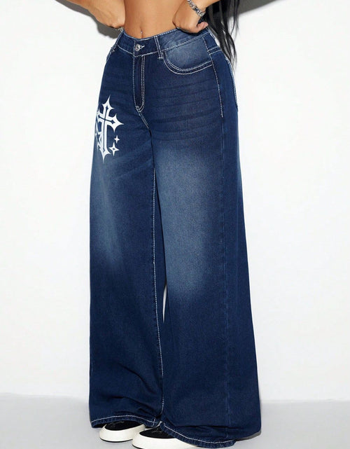 Load image into Gallery viewer, Cross Wide Leg Jeans
