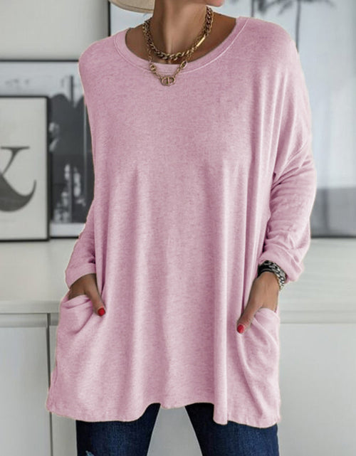 Load image into Gallery viewer, Full Size Round Neck Long Sleeve T-Shirt
