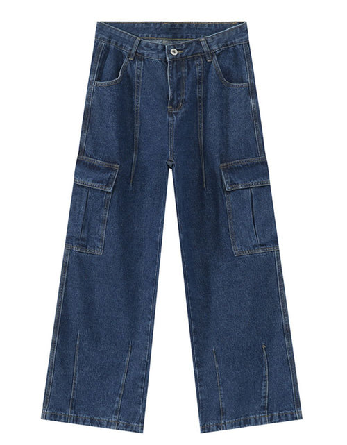 Load image into Gallery viewer, Men's Straight Cargo Jeans
