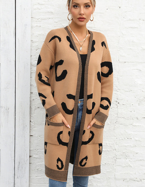 Load image into Gallery viewer, Angel Wings Printed Long Sleeve Cardigan with Pockets
