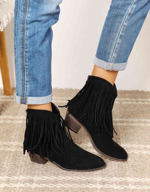 Load image into Gallery viewer, Legend Women's Fringe Cowboy Western Ankle Boots
