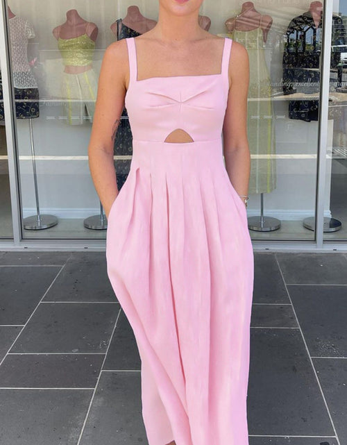 Load image into Gallery viewer, Devine Cutout Square Neck Cami Dress

