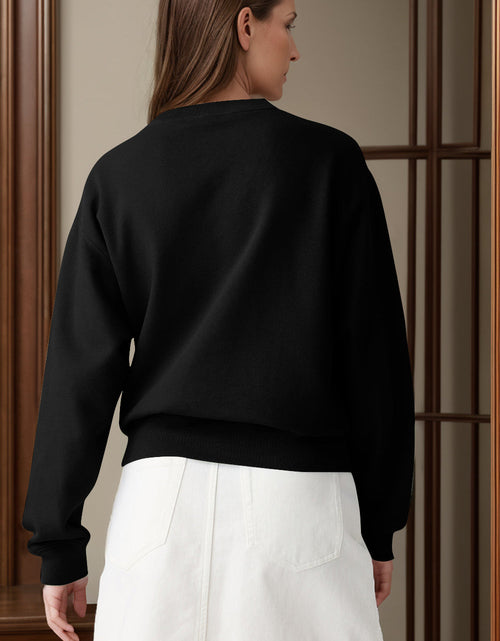 Load image into Gallery viewer, Round Neck Long Sleeve Sweatshirt
