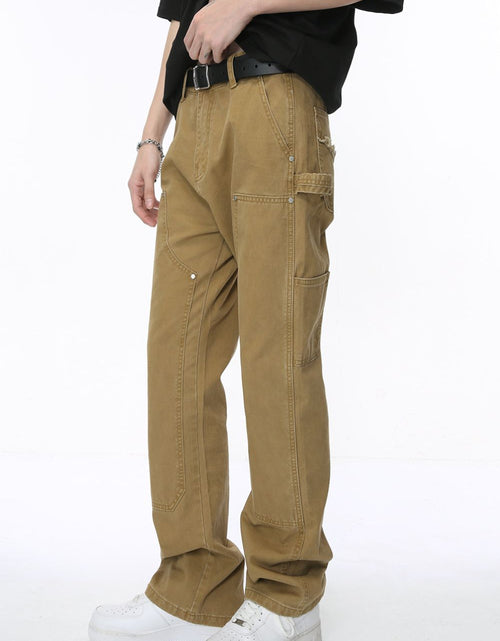 Load image into Gallery viewer, Mid Rise Baggy Jeans with Pockets
