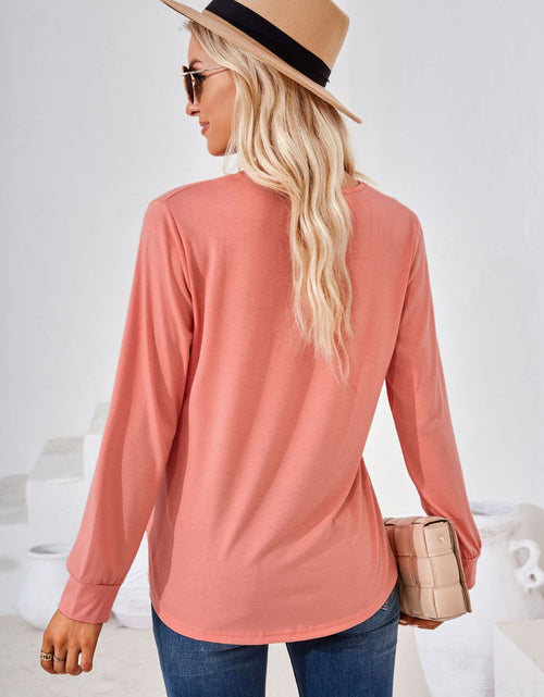 Load image into Gallery viewer, Square Neck Ruched Long Sleeve Blouse
