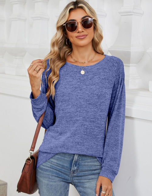 Load image into Gallery viewer, Round Neck Long Sleeve T-Shirt
