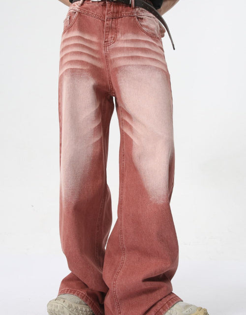 Load image into Gallery viewer, Men's Washed Wide Leg Jeans
