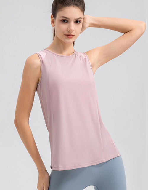 Load image into Gallery viewer, Round Neck Wide strap Active Tank
