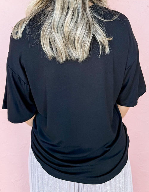 Load image into Gallery viewer, Graphic Round Neck Short Sleeve T-Shirt
