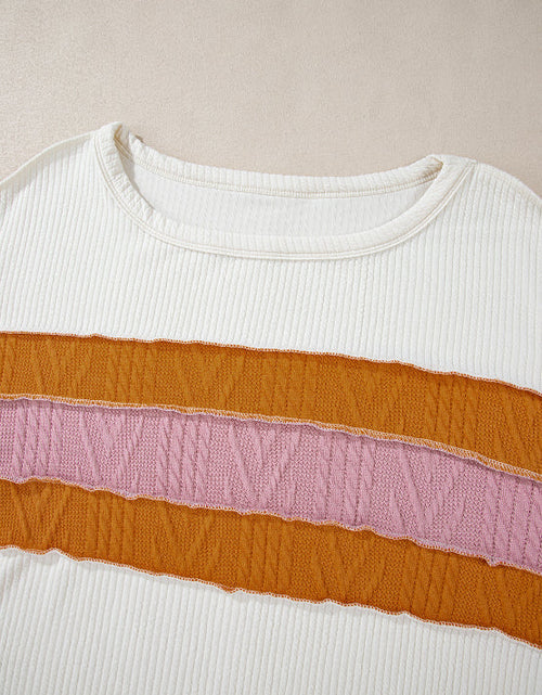 Load image into Gallery viewer, Color Block Long Sleeve Sweatshirt
