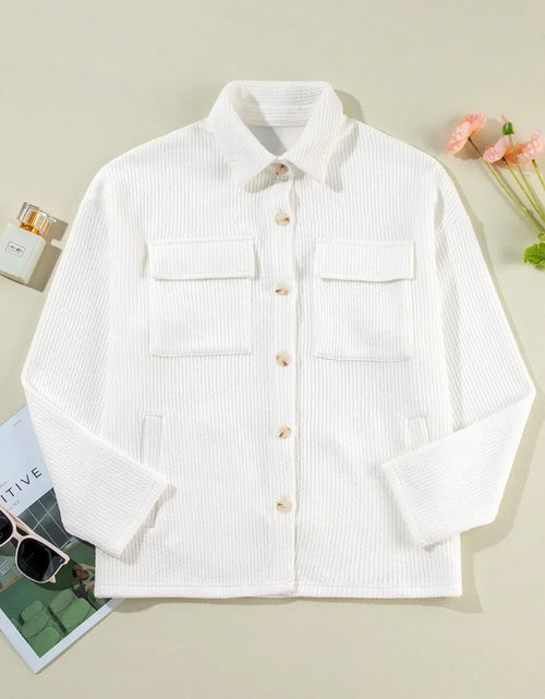 Load image into Gallery viewer, Button Up Long Sleeve Shacket
