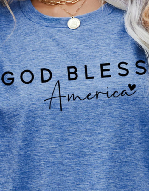 Load image into Gallery viewer, GOD BLESS AMERICA Graphic Short Sleeve Tee
