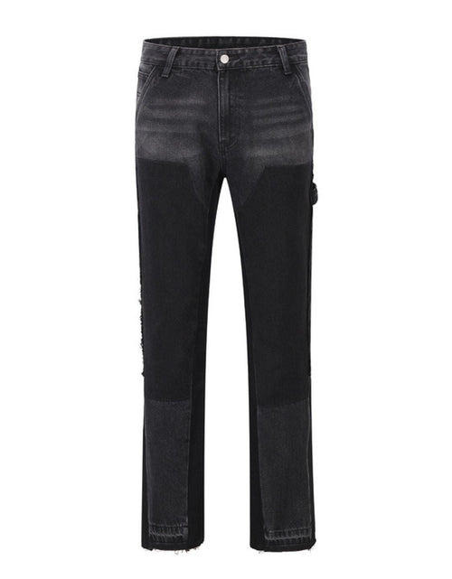 Load image into Gallery viewer, Men's Full Size Washed Straight Leg Jeans Plus Size
