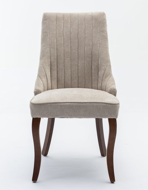 Load image into Gallery viewer, Set of 2 Rayon Cloth Flocking Linen Dining Chairs by Blak Hom
