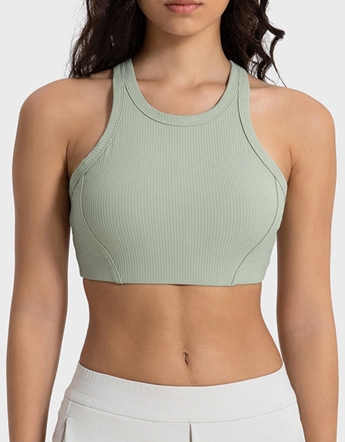 Load image into Gallery viewer, Millennia Wide Strap Cropped Sport Tank
