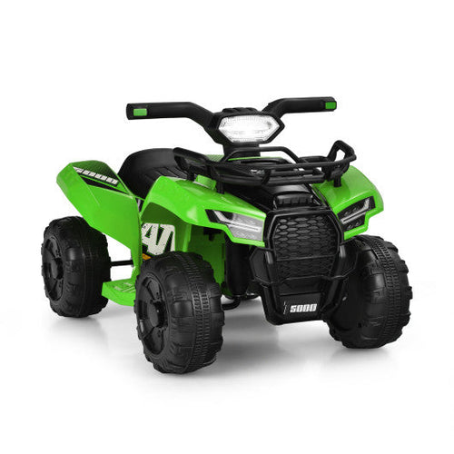 Load image into Gallery viewer, 6V Kids ATV Quad Electric Ride On Car with LED Light and MP3-Green
