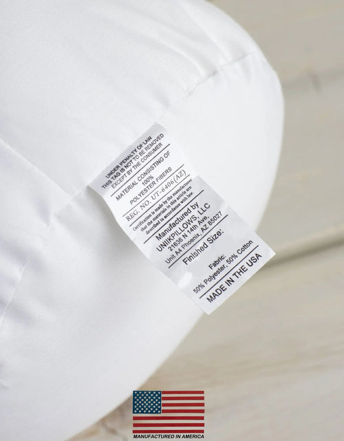Load image into Gallery viewer, 6x14 | Bolster Insert | Indoor Outdoor Hypoallergenic Polyester Fill | Quality Insert | Premium Insert by UniikPillows
