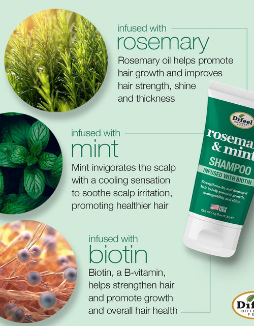 Load image into Gallery viewer, Difeel Rosemary Mint with Biotin Shampoo &amp; Conditioner Combo Packet 2oz. by difeel - find your natural beauty
