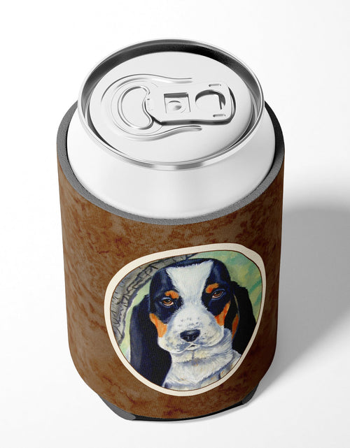 Load image into Gallery viewer, Basset Hound on the branch Can or Bottle Hugger 7002CC by Caroline's Treasures
