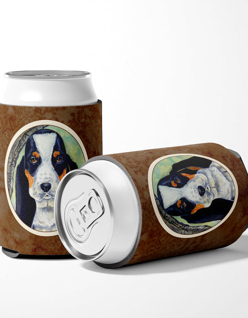 Load image into Gallery viewer, Basset Hound on the branch Can or Bottle Hugger 7002CC by Caroline's Treasures
