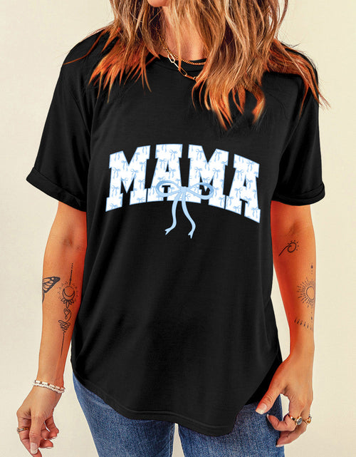 Load image into Gallery viewer, Bow MAMA Graphic Short Sleeve T-Shirt
