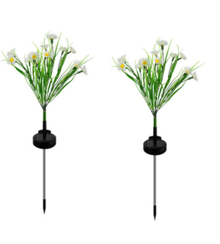 Solar Garden Lights LED Flower Stake Lamp Outdoor Yard Waterproof Patio Decor