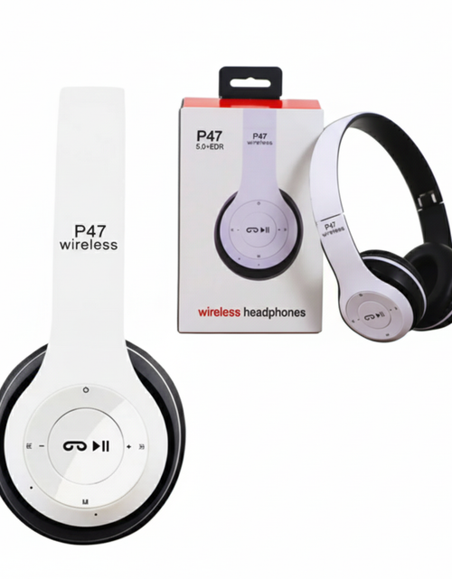 Load image into Gallery viewer, Wireless Bluetooth 5.0 Headphones Headset Over-Ear FM Radio MIC Foldable TF Card
