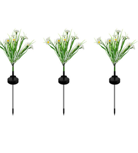 Solar Garden Lights LED Flower Stake Lamp Outdoor Yard Waterproof Patio Decor