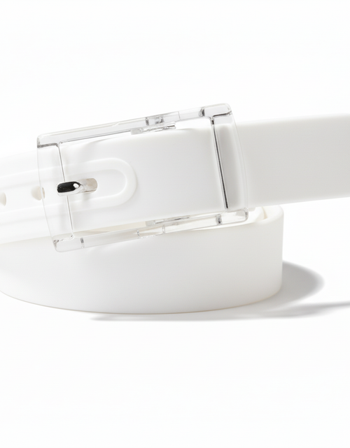 Load image into Gallery viewer, Adjustable Cut to Fit Rubber Plastic Jelly Silicone Casual Belt With Buckle USA

