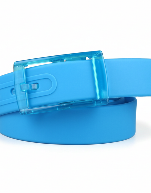 Load image into Gallery viewer, Adjustable Cut to Fit Rubber Plastic Jelly Silicone Casual Belt With Buckle USA

