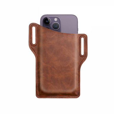 Load image into Gallery viewer, Men Cell Phone Belt Pack Bag Loop Waist Holster Pouch Case Leather Wallet Cover
