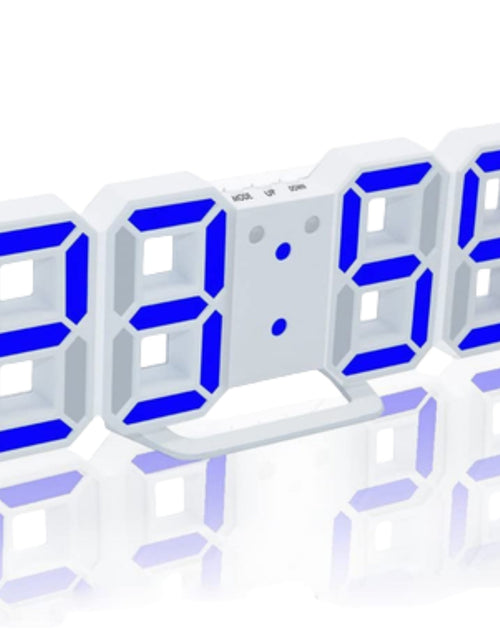 Load image into Gallery viewer, Digital 3D LED Big Wall Desk Alarm Clock Snooze 12/24 Hours Auto Brightness USB
