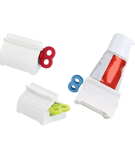 6x Toothpaste Squeezer Bathroom Tube Easy Stand Dispenser Rolling Holder Seat