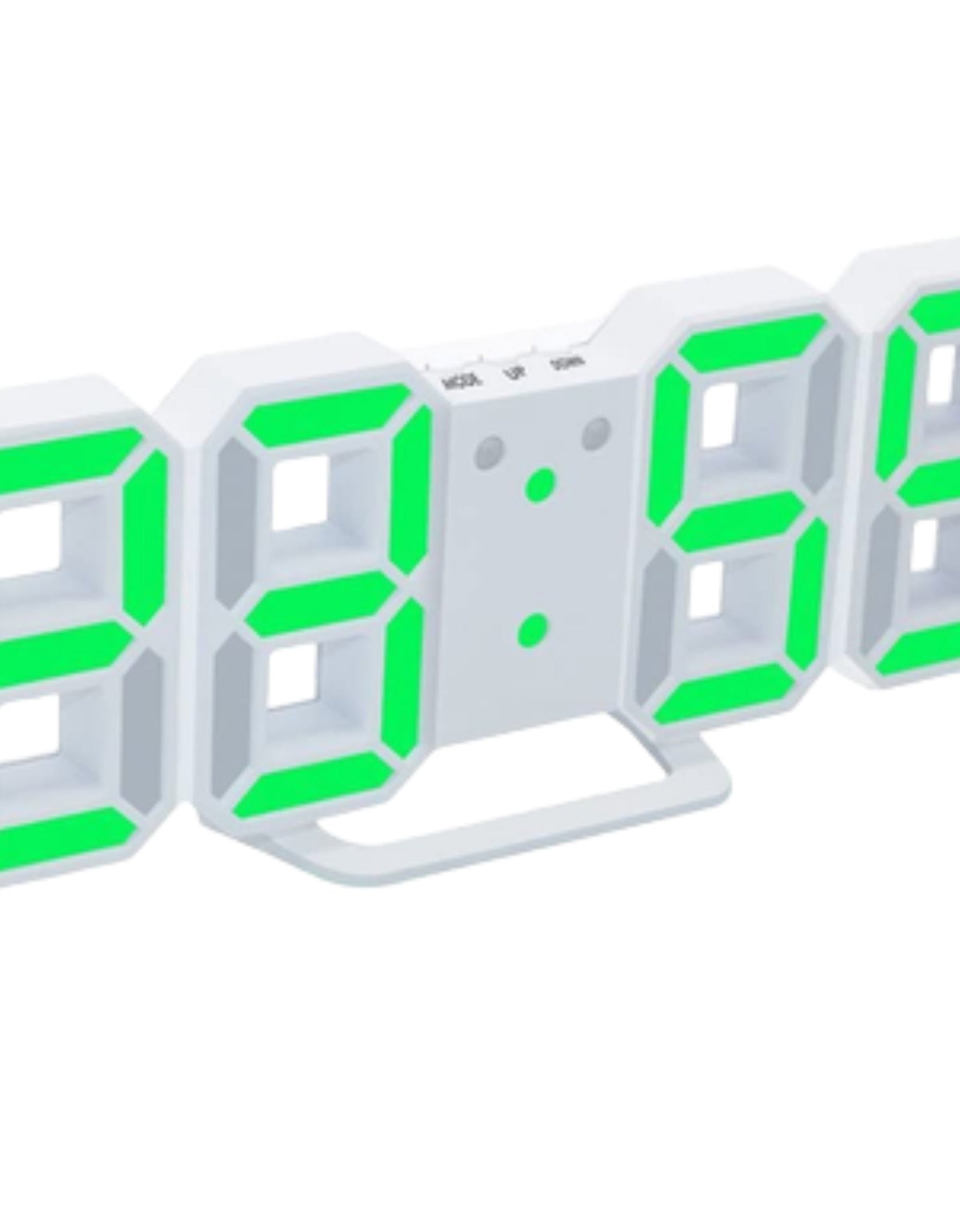 Digital 3D LED Big Wall Desk Alarm Clock Snooze 12/24 Hours Auto Brightness USB