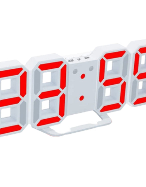Load image into Gallery viewer, Digital 3D LED Big Wall Desk Alarm Clock Snooze 12/24 Hours Auto Brightness USB
