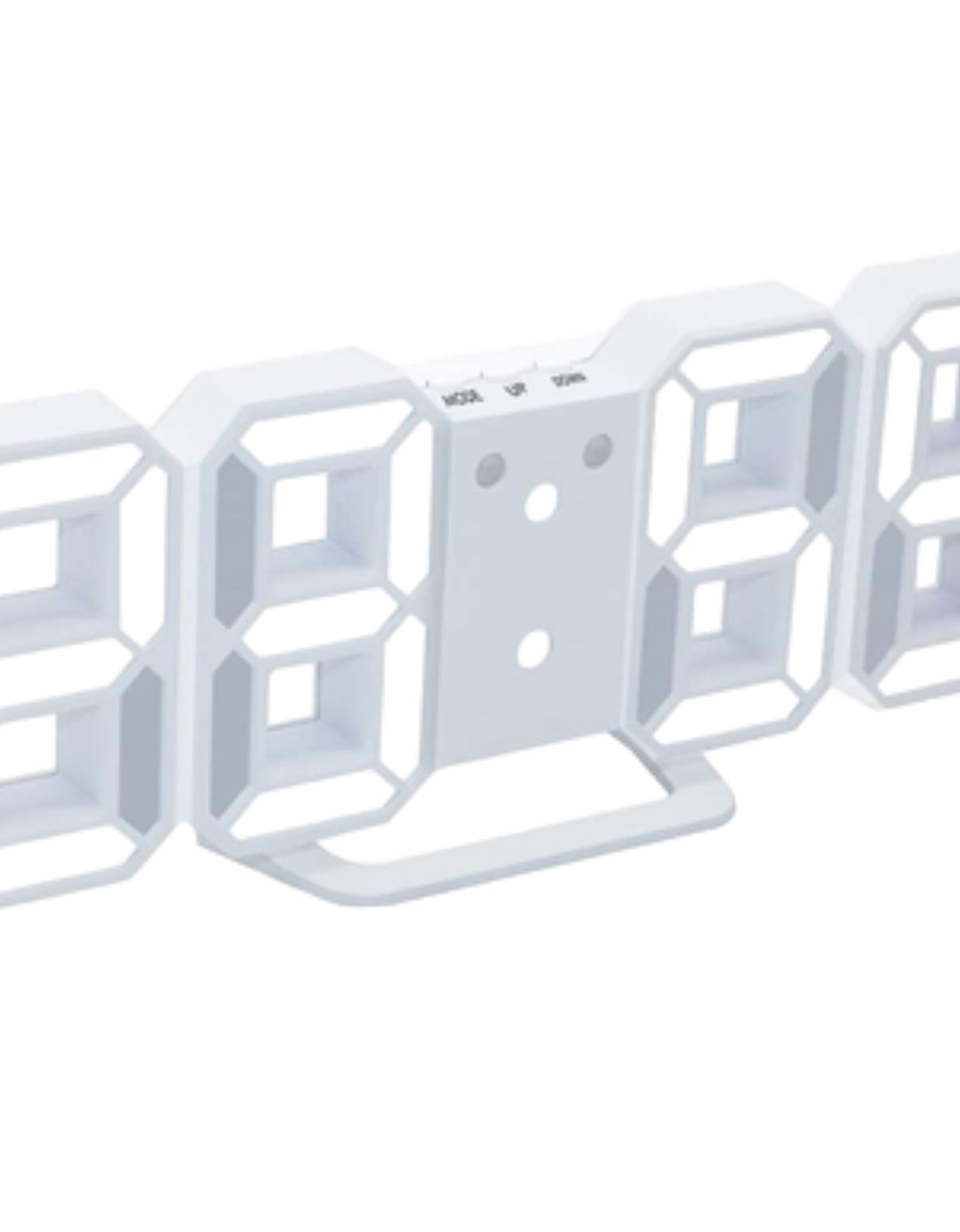 Digital 3D LED Big Wall Desk Alarm Clock Snooze 12/24 Hours Auto Brightness USB