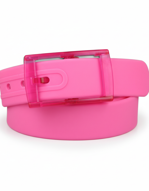 Load image into Gallery viewer, Adjustable Cut to Fit Rubber Plastic Jelly Silicone Casual Belt With Buckle USA
