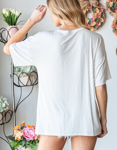 Load image into Gallery viewer, Heimish Full Size Star Patch Short Sleeve T-Shirt
