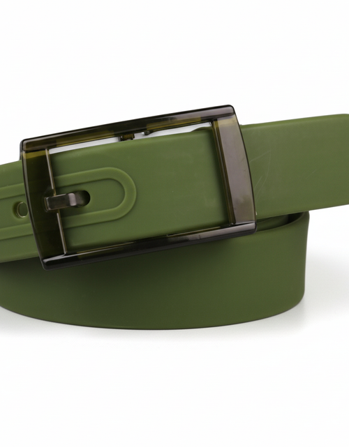 Load image into Gallery viewer, Adjustable Cut to Fit Rubber Plastic Jelly Silicone Casual Belt With Buckle USA
