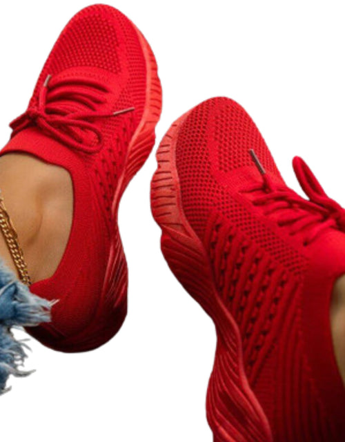 Load image into Gallery viewer, Womens Running Trainers Ladies Sneakers Slip On Walking Gym Comfy Fashion Shoes

