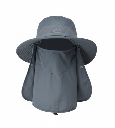 Wide Brim Sun Hat UV Protection Bucket Cap For Hiking Camping Fishing Safari Men