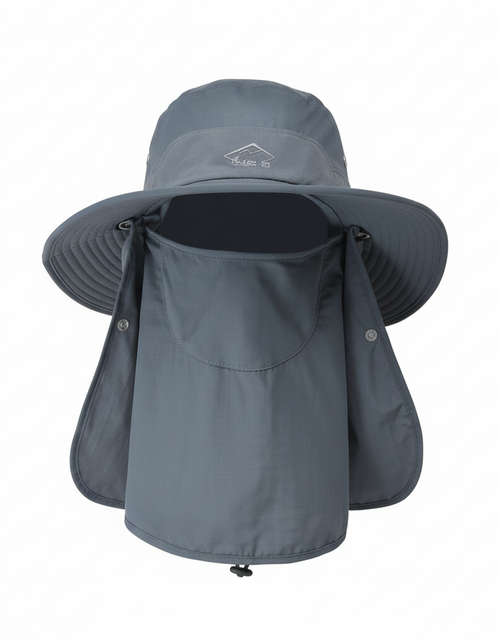 Load image into Gallery viewer, Wide Brim Sun Hat UV Protection Bucket Cap For Hiking Camping Fishing Safari Men
