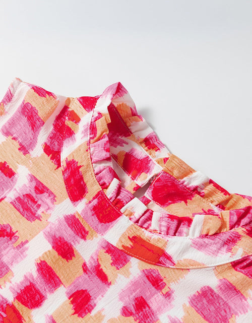 Load image into Gallery viewer, Printed Mock Neck Sleeveless Dress
