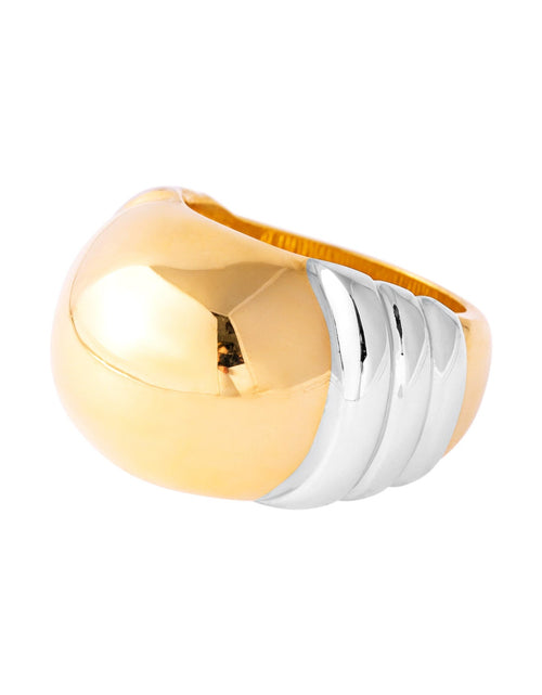 Load image into Gallery viewer, Vintage Women's Dome Ring 18k Gold Ring  Size: 7 by PVD Vintage Jewelry
